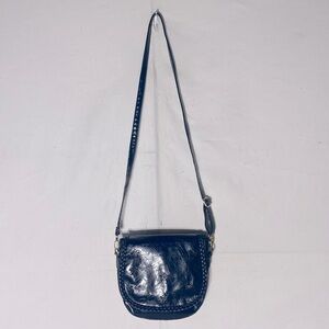 Navy Blue Laser Cut Cross Body Bag Purse